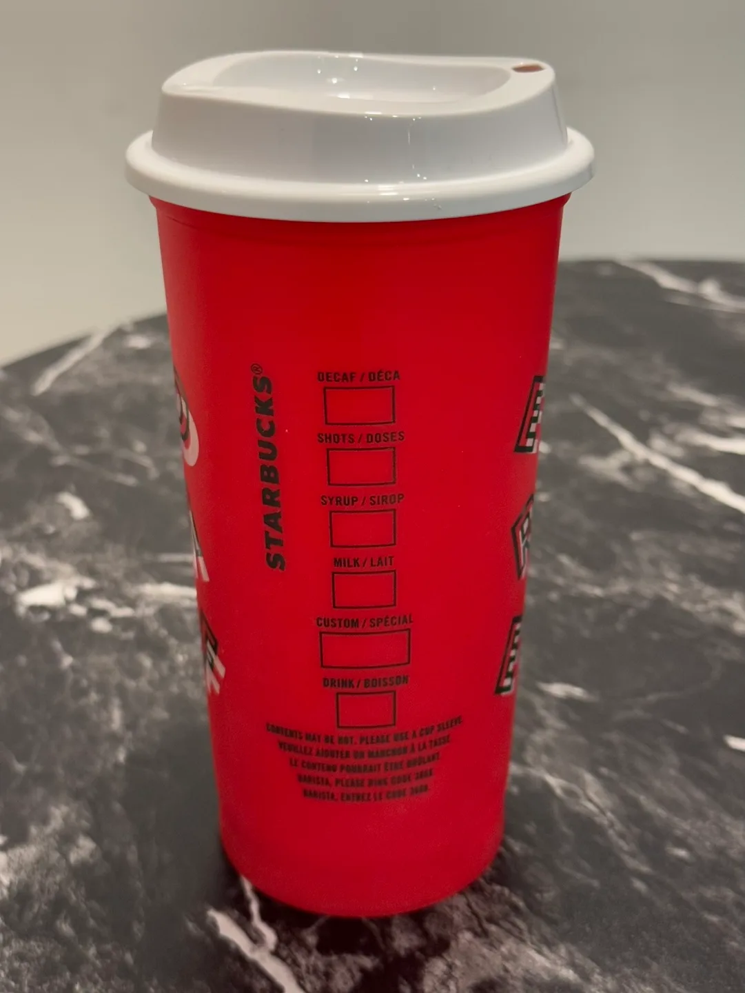 NEW Starbucks “Merry Coffee” 16oz red cup image indicator(2)