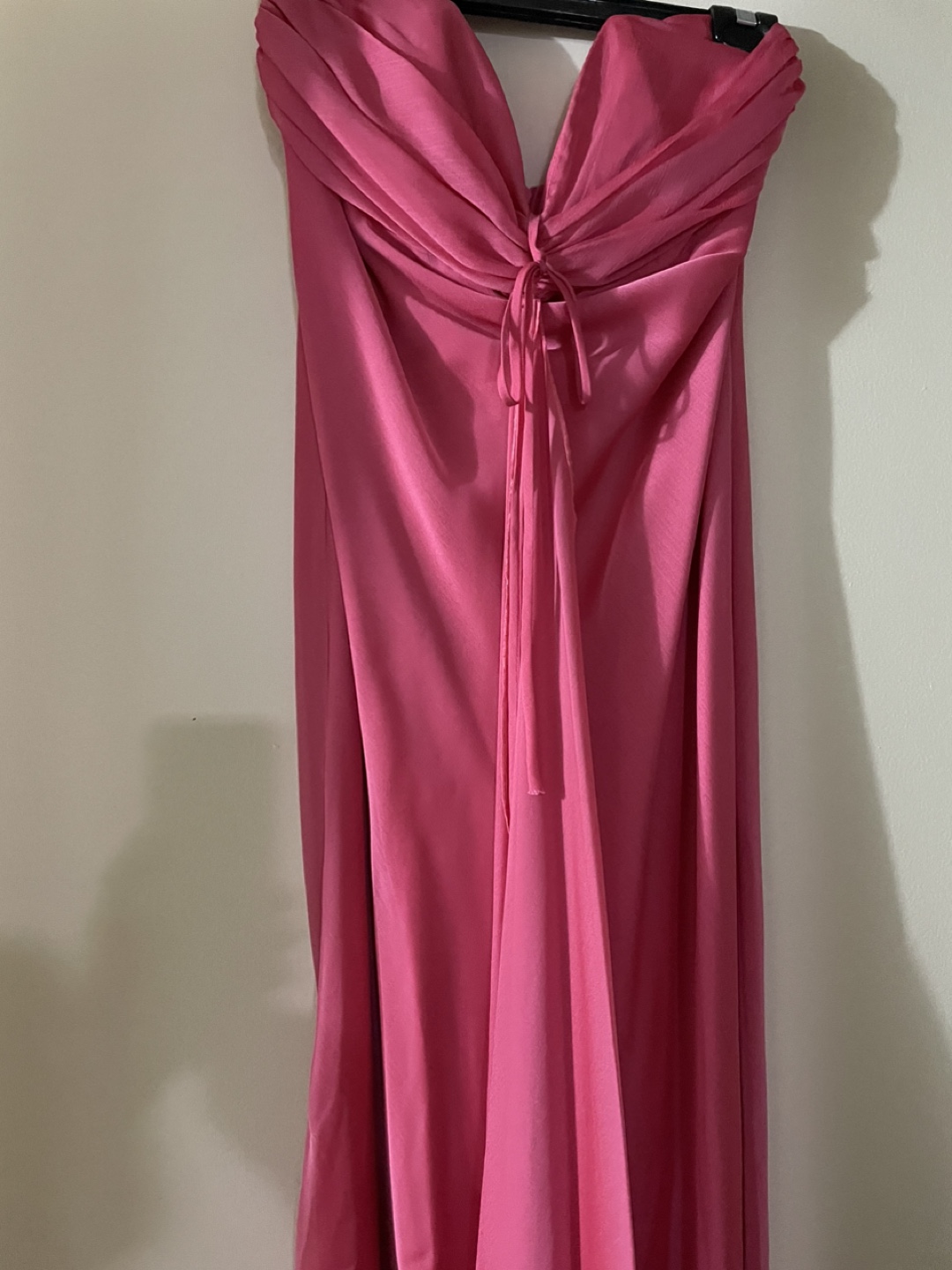 Pink Elka Designs Strapless Maxi Dress, Size 12