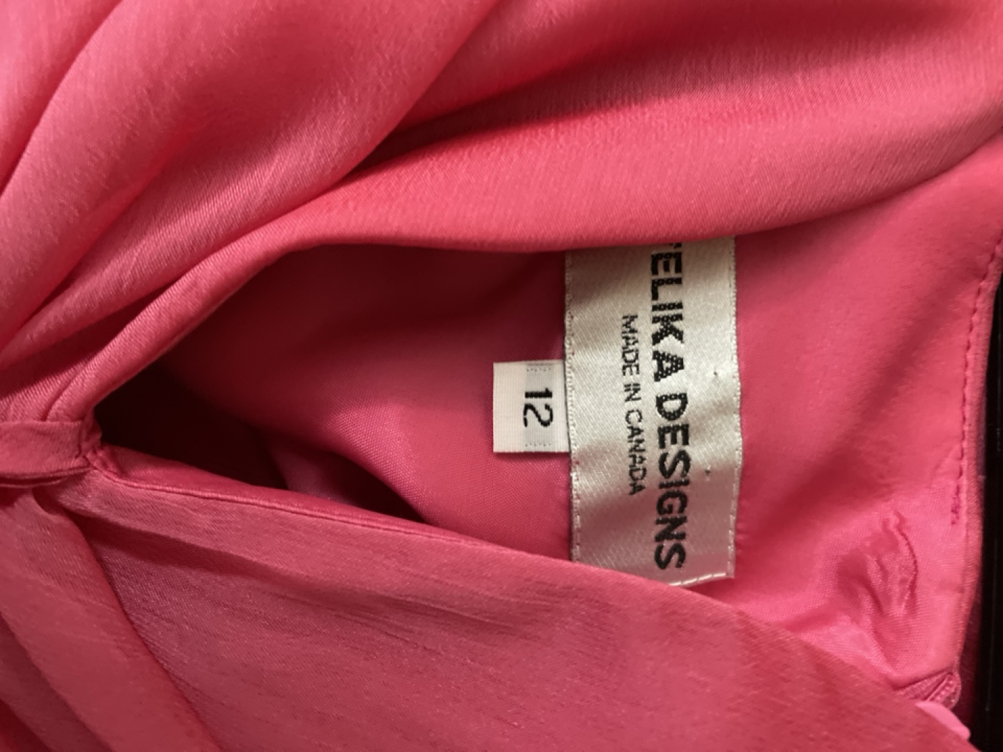 Pink Elka Designs Strapless Maxi Dress, Size 12 - photo 3