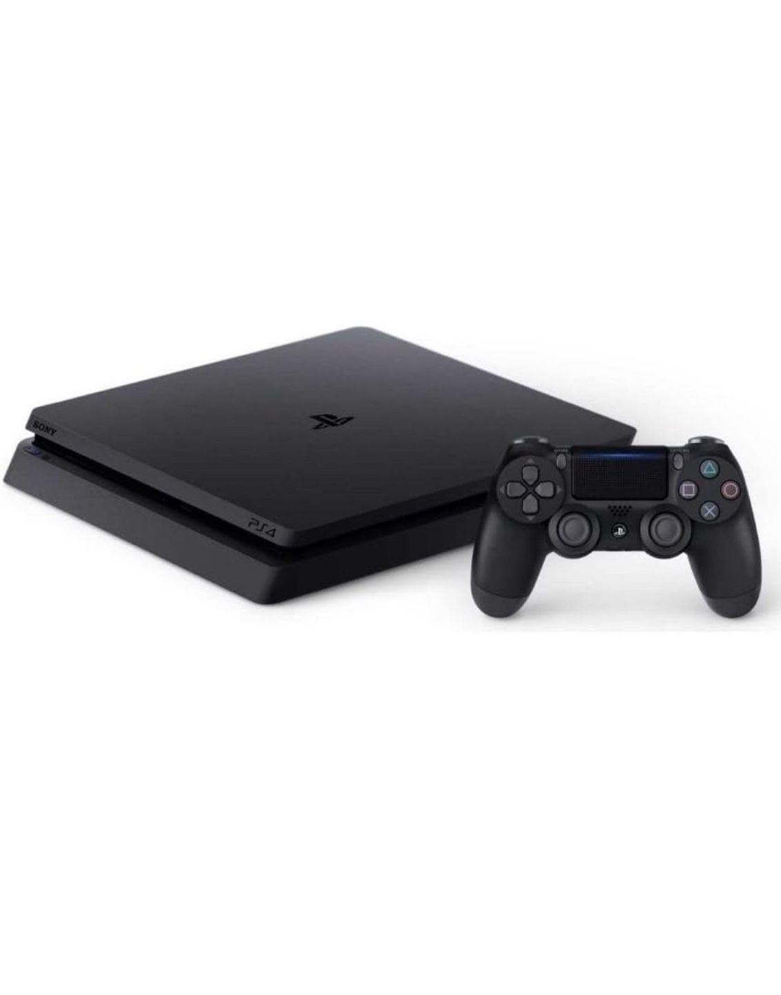 PS4 Slim Console with Two Controllers