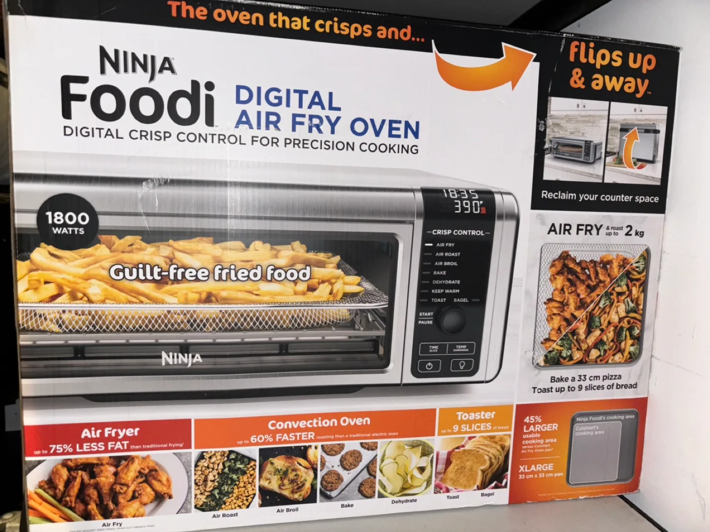 Ninja Foodi Digital Air Fry Oven - XL - Stainless Steel thumbnail