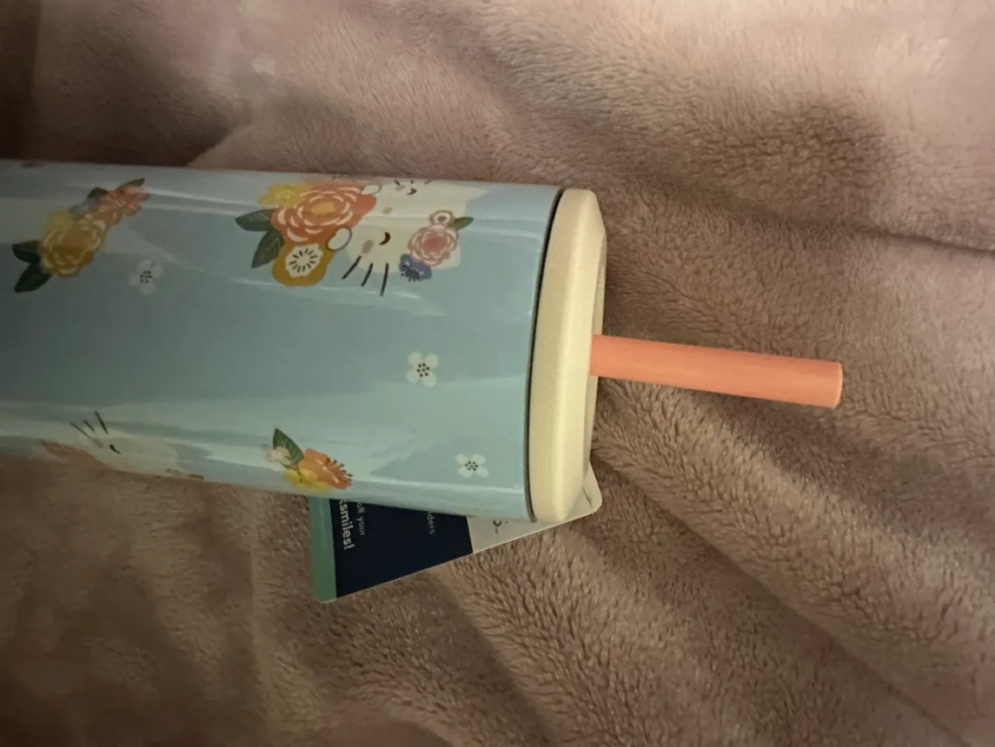 New with Tags Hello Kitty Insulated Tumbler with Straw image indicator(3)