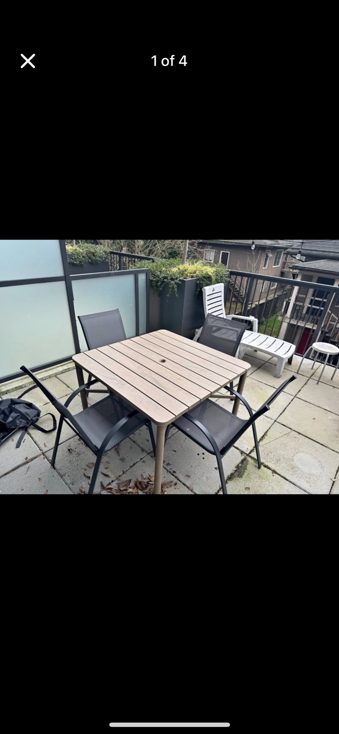 Patio Set with Umbrella