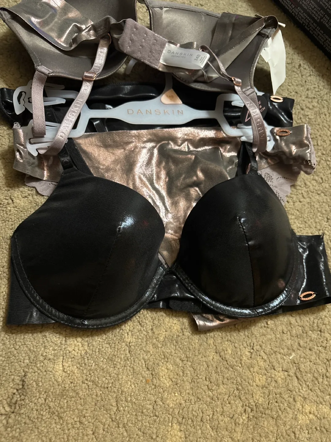 Danskin Intimates 34B Double Bra and Panty Set image indicator(3)