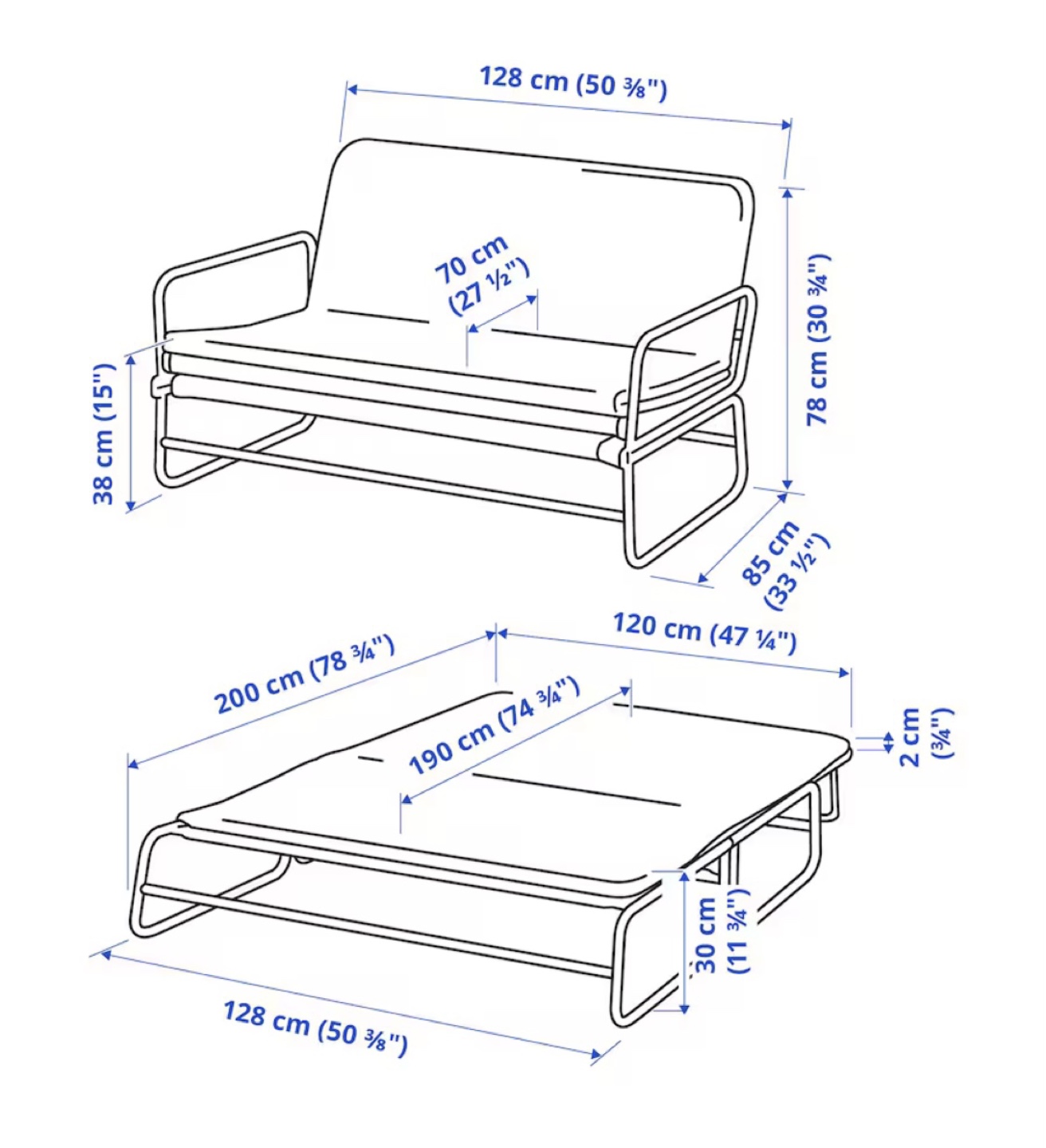 IKEA sofa bed - photo 4