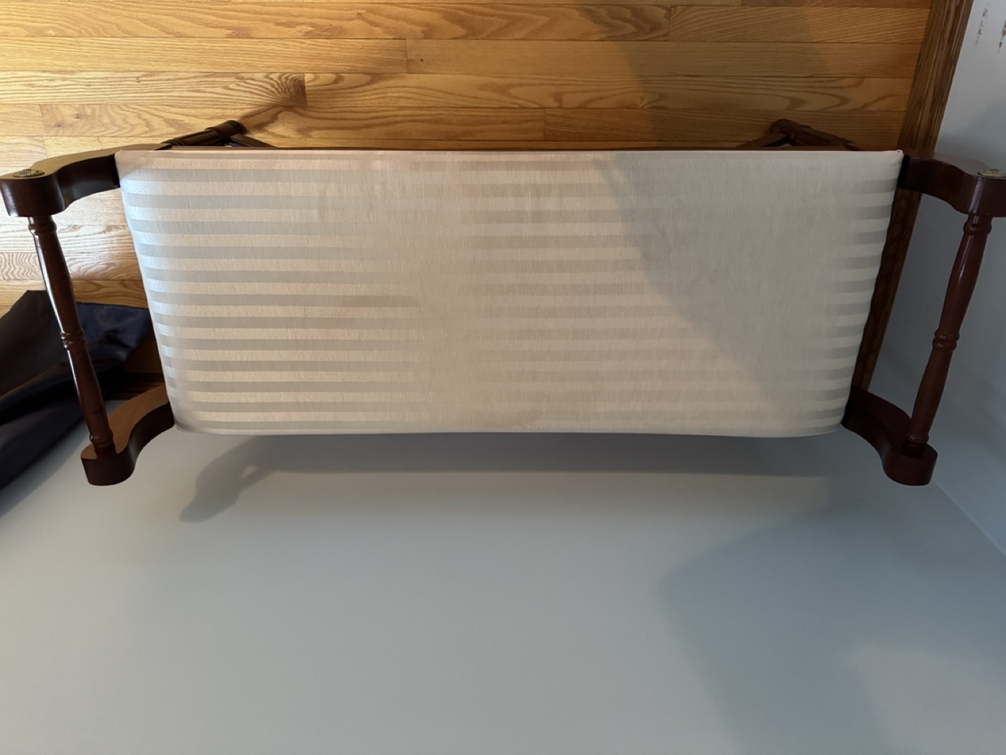 Wooden Storage Bench with Upholstered Seat - photo 4