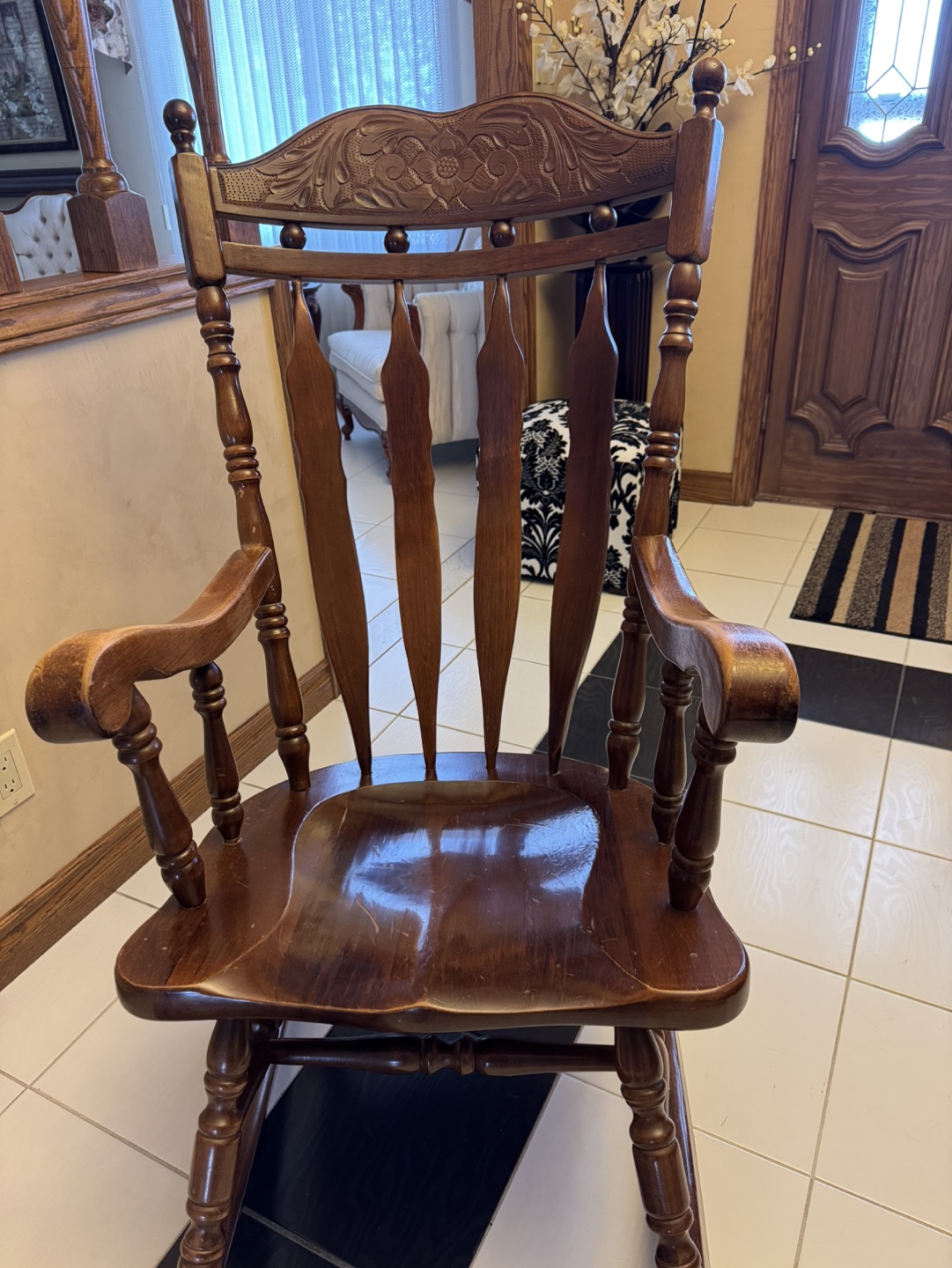 Vintage Wooden Rocking Chair