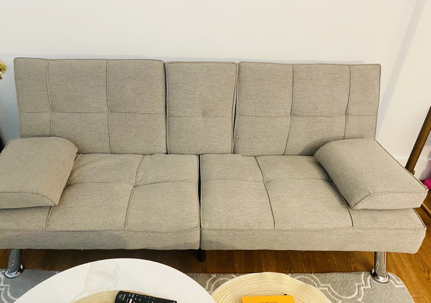 Gray Futon Sofa Bed