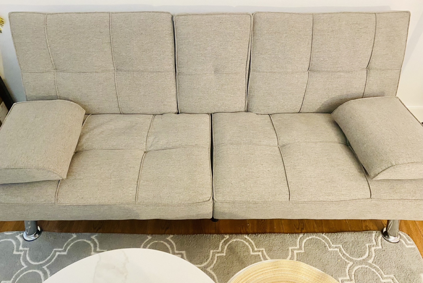 Gray Futon Sofa Bed - photo 2