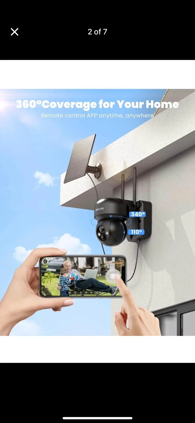 Wireless Solar Security Cameras - Two Pack image indicator(2)