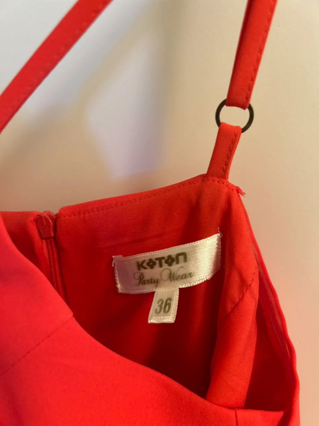 Koton Party Wear Orange Mini Dress Size 36 image indicator(4)