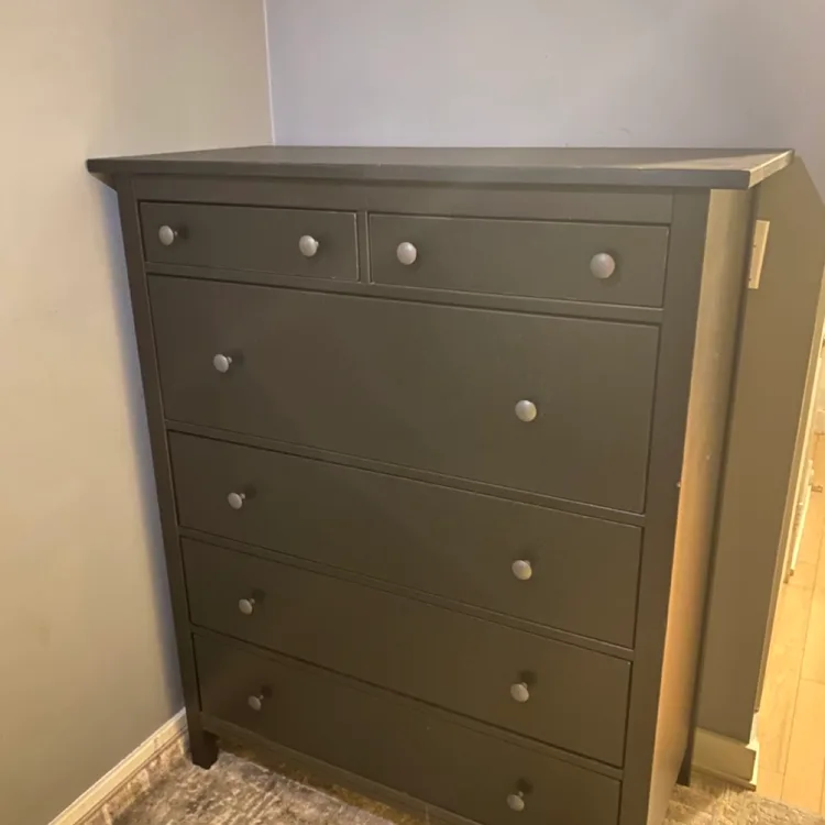 ikea hemnes 6 drawer dresser black brown Ikea Hemnes 6 Drawer Dresser, Black-Brown - furniture - by owner - sale