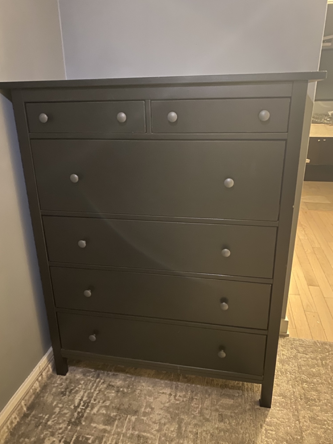 IKEA Hemnes 6-Drawer Dresser - Black - photo 2