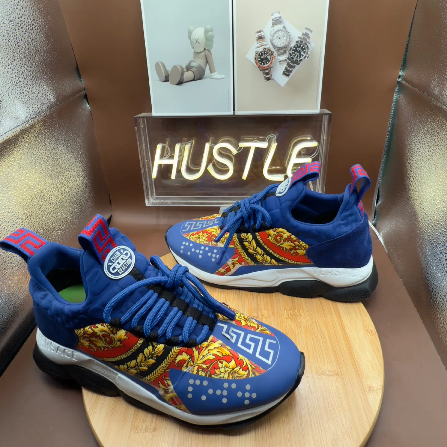 Versace Cross Chainer Blue Multi Men’s Size 42EU/9US image indicator(5)