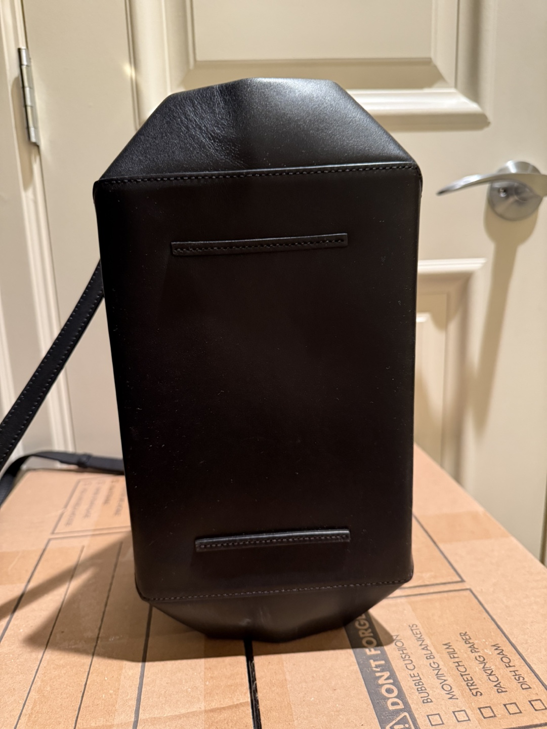 Auxillary Black Cow Leather Handbag - photo 4