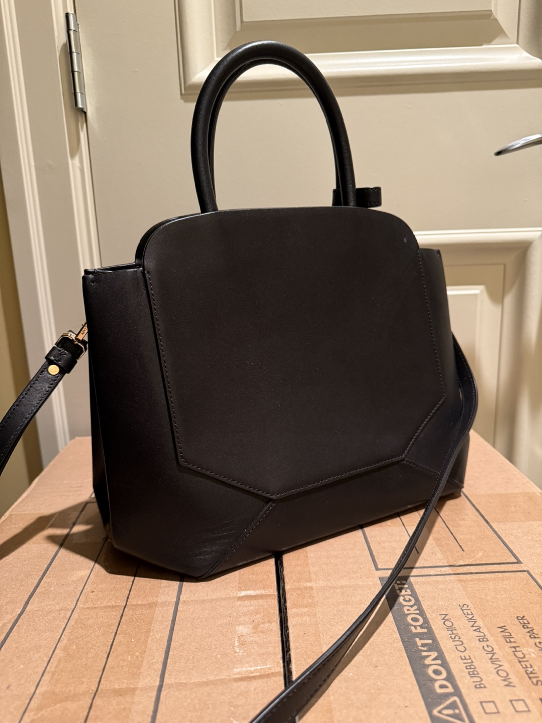 Auxillary Black Cow Leather Handbag - photo 5