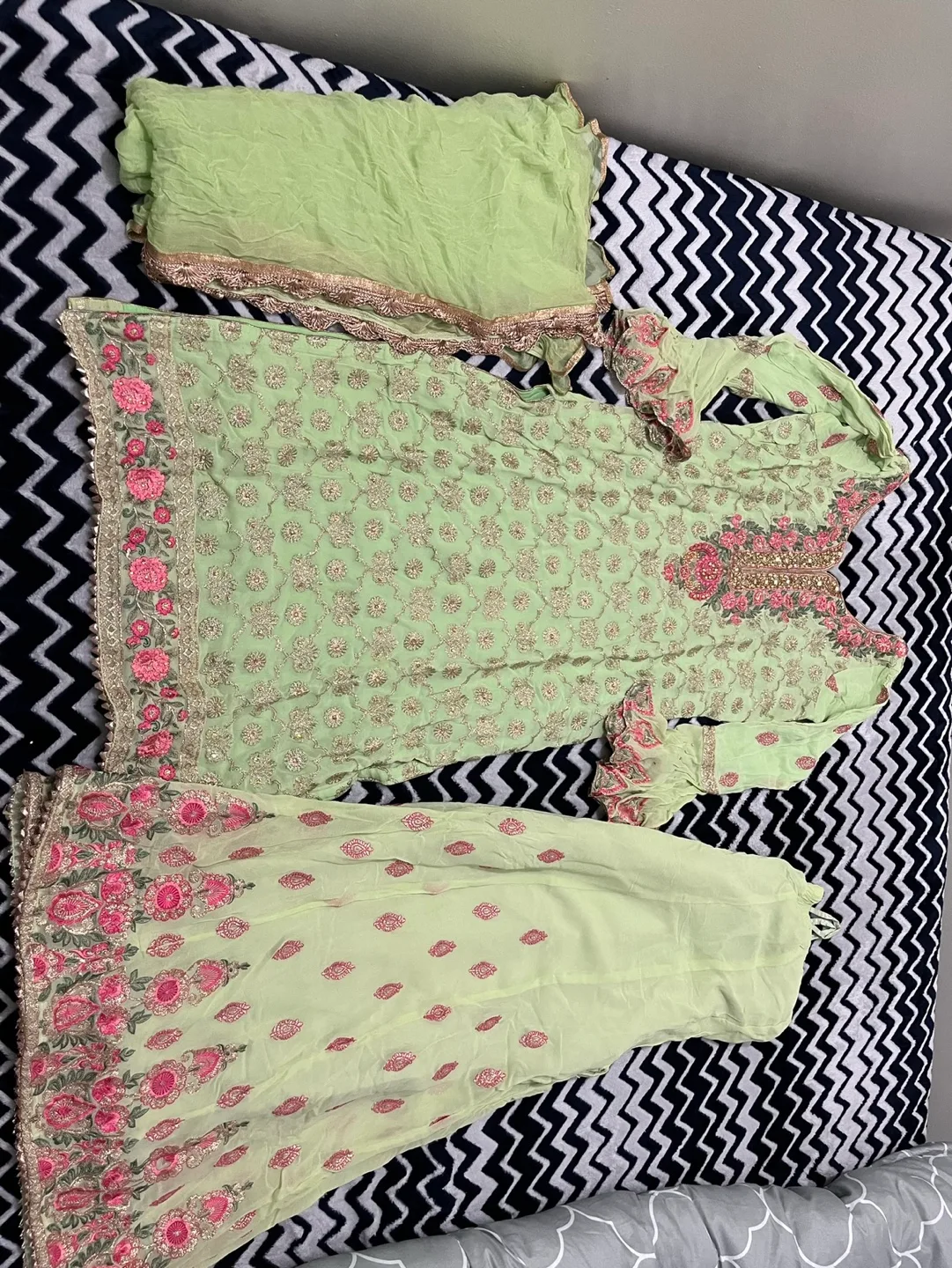 Beautiful Pakistani Shalwar Kameez Suit image indicator(3)