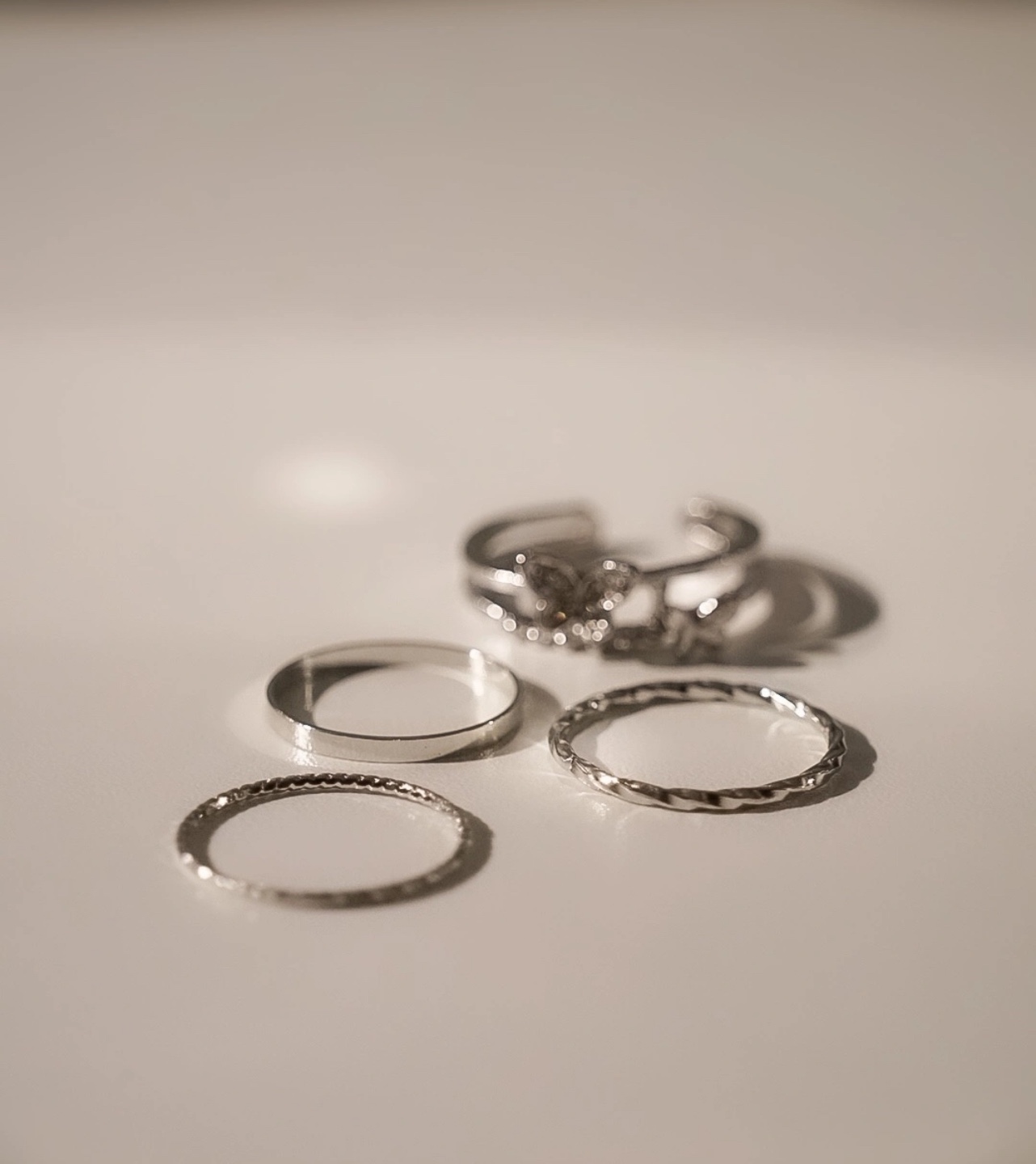 Silver Ring Set - Butterfly (925 silver) - photo 3