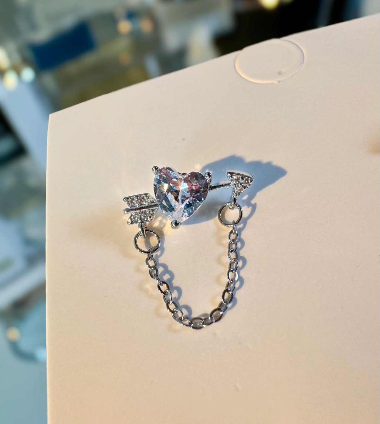 Cute Heart Arrow Earrings (925 silver) - photo 2