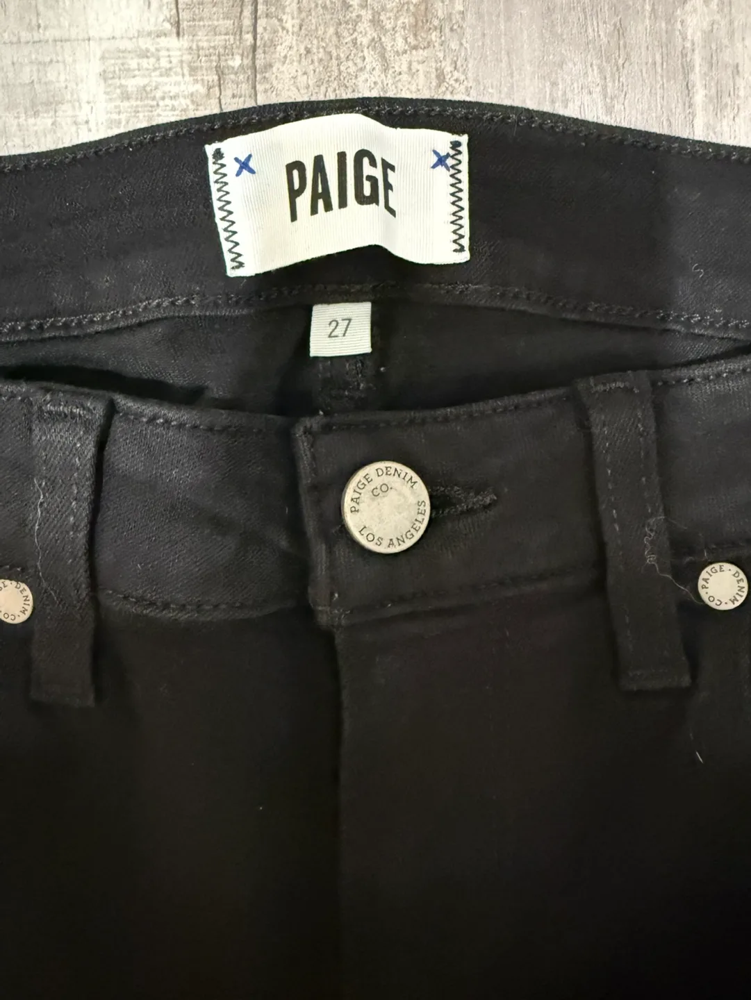 Paige Denim Black Jeans Size 27 image indicator(2)