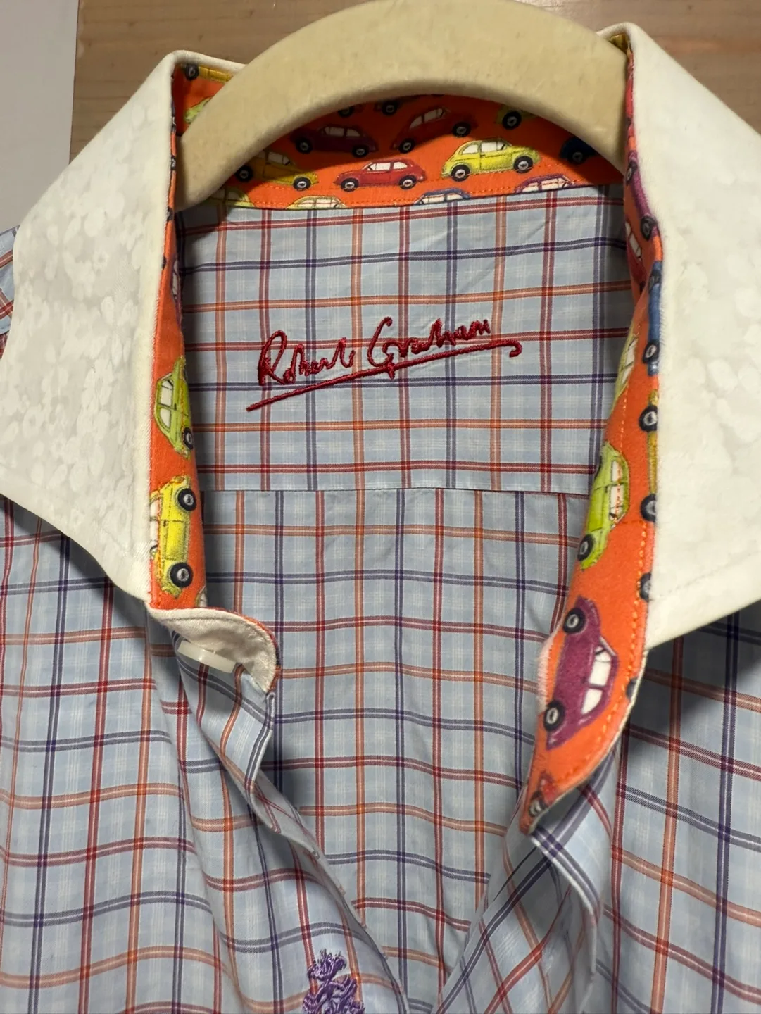 Robert Graham Men's Dress Shirt, Car Print Accents image indicator(2)