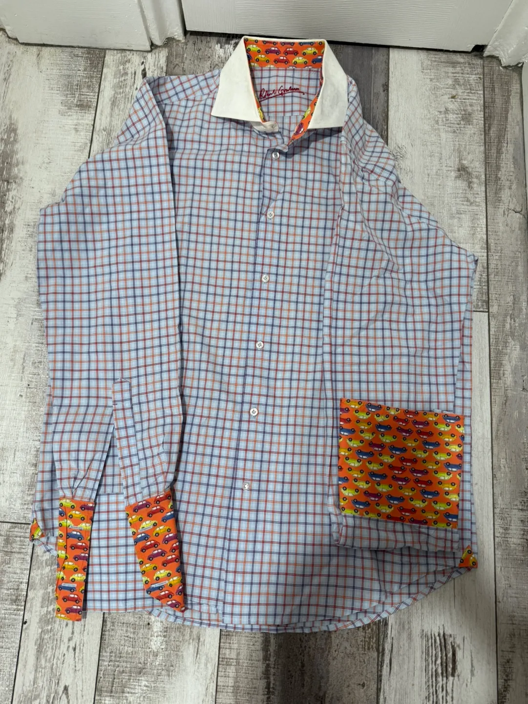 Robert Graham Men's Dress Shirt, Car Print Accents image indicator(9)