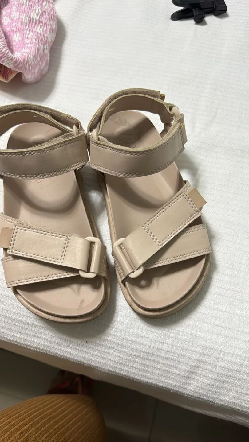 Zara light pink  Leather Sandals - Size 36 image indicator(2)