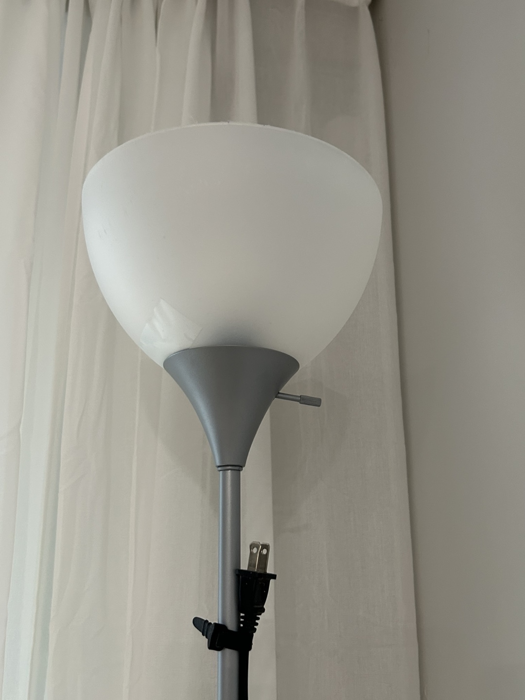 Tall Grey Floor Lamp