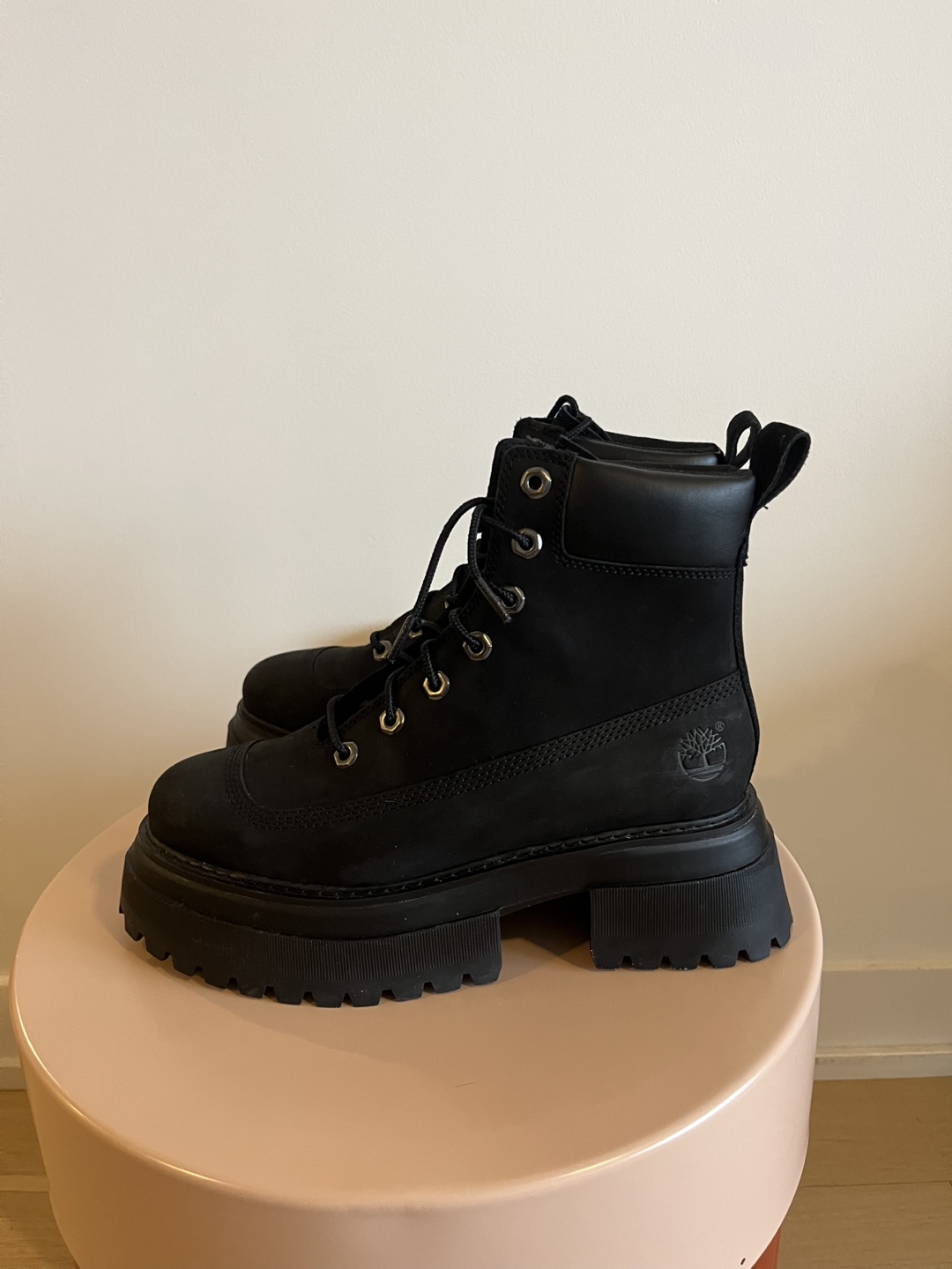 Timberland Black Platform Boots