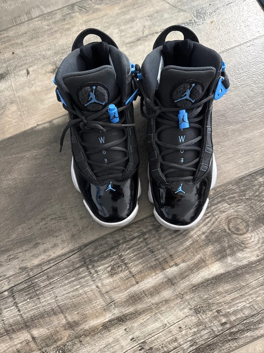 Air Jordan 6 Rings GS Black/Light Blue image indicator(2)