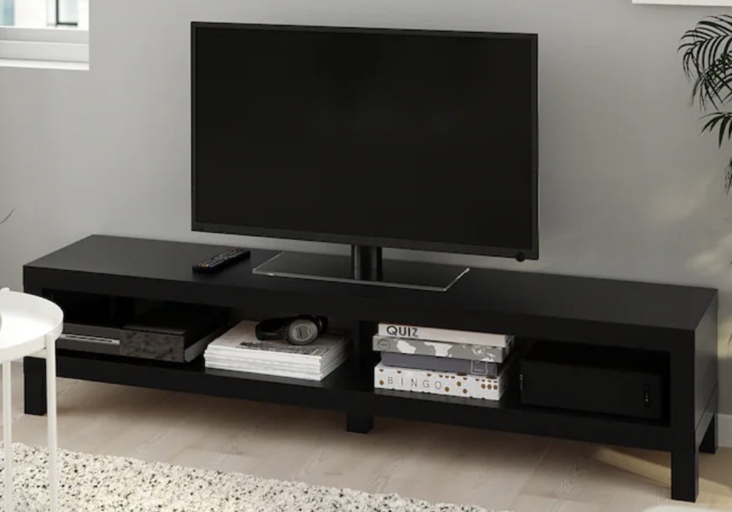 IKEA Black TV Stand - photo 2