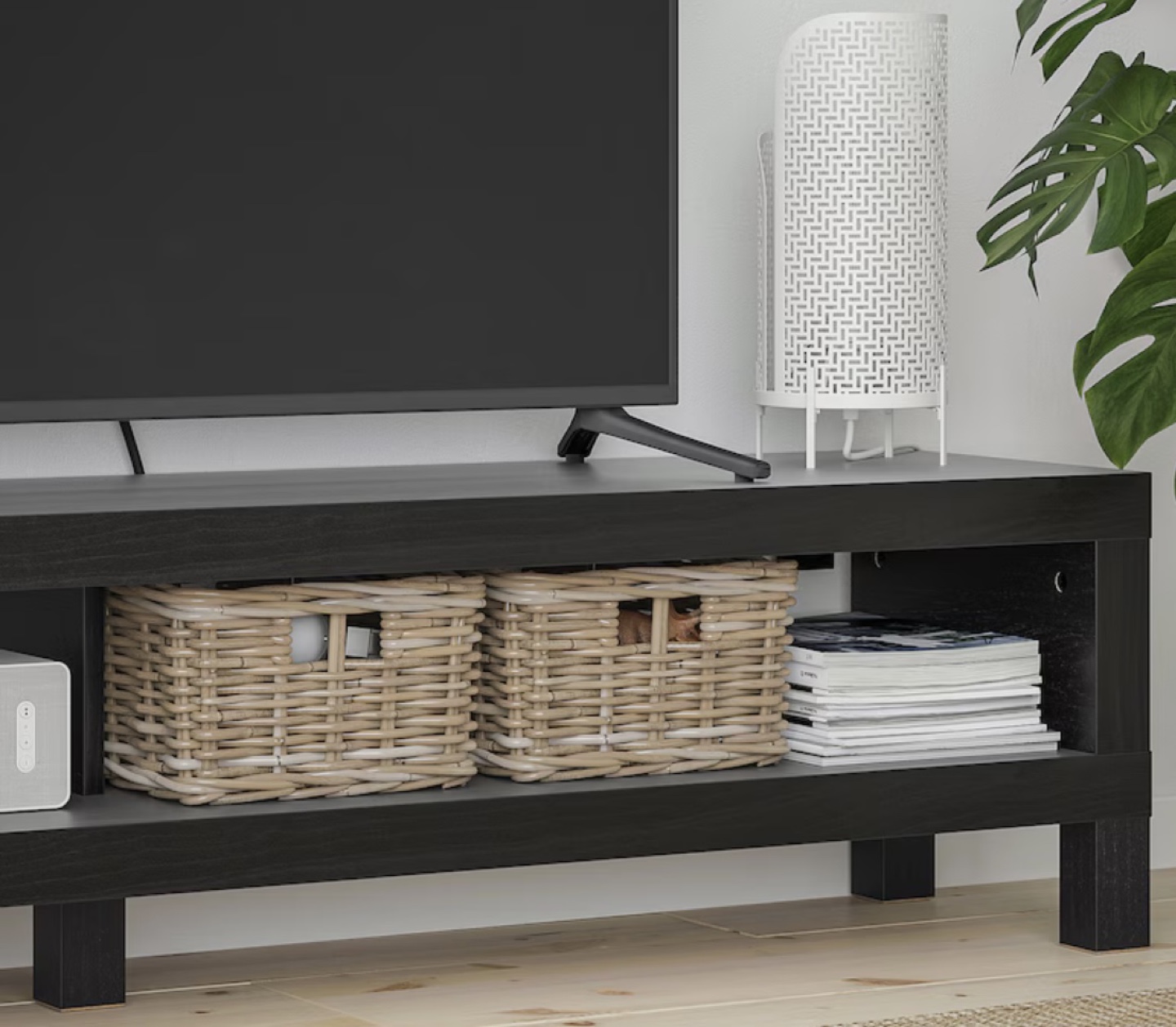 IKEA Black TV Stand - photo 3