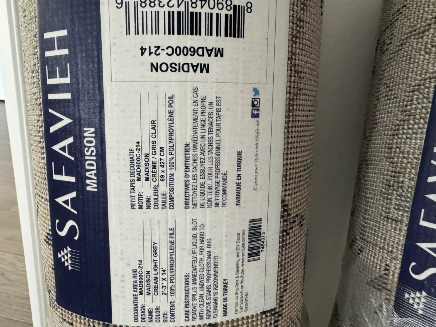 SAFAVIEH Madison Collection Runner Rug image indicator(3)