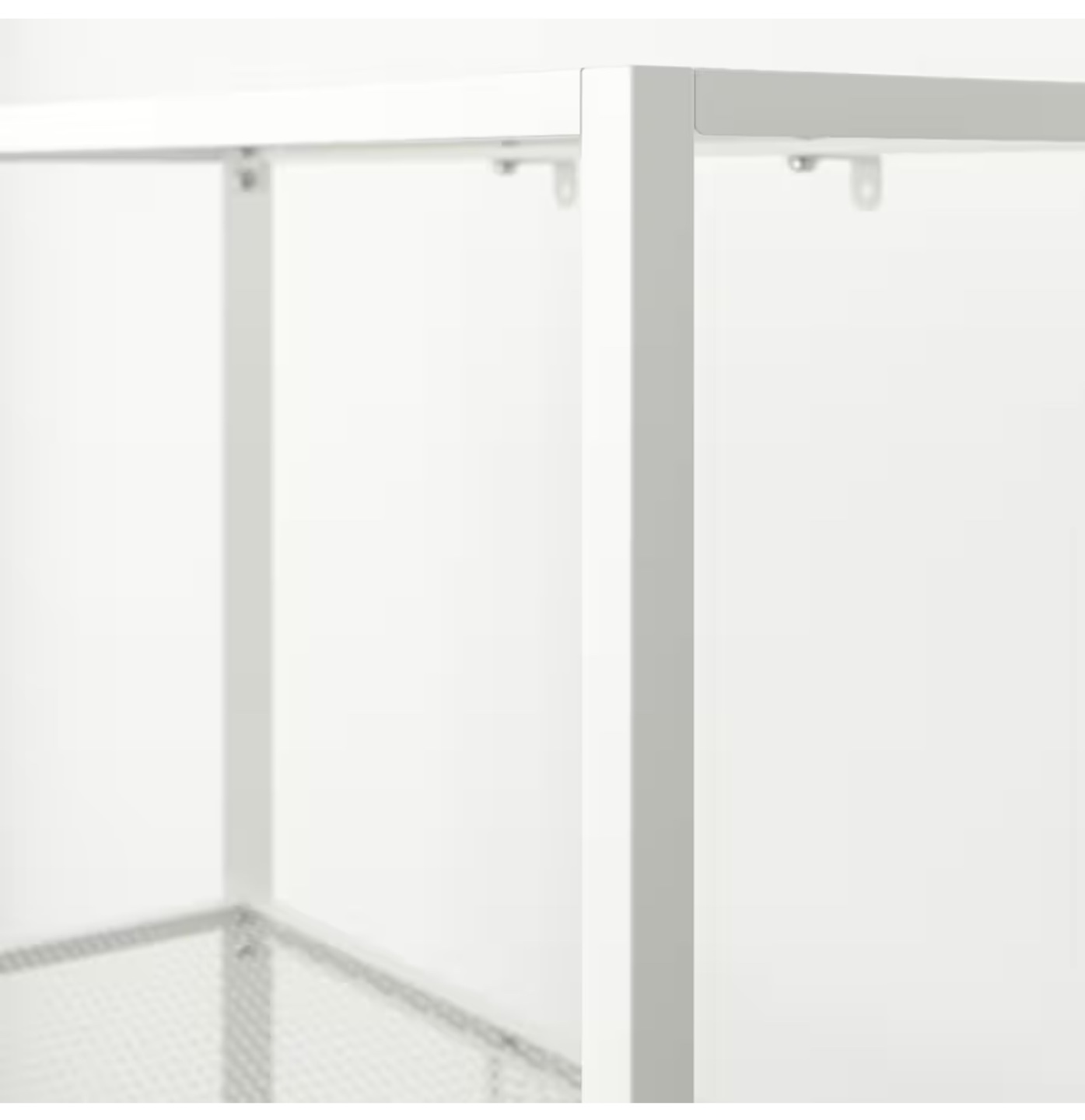 White Metal Shelving Unit - Four Shelves - photo 2