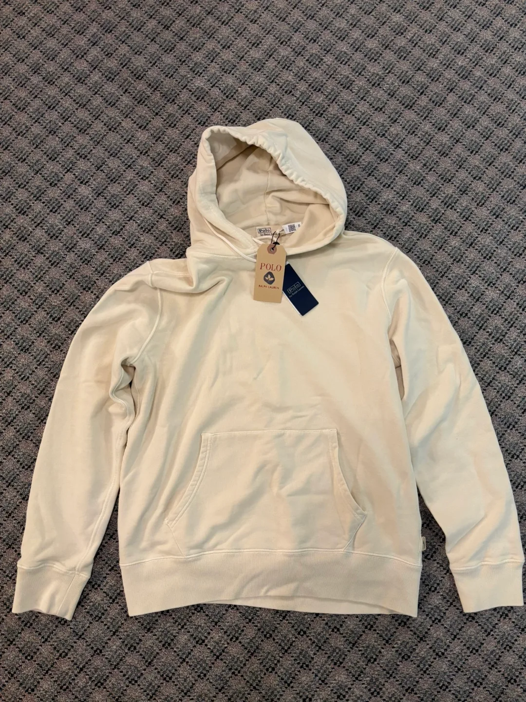 Brand New - Polo Ralph Lauren Hoodie Cream (Organic yarns) thumbnail