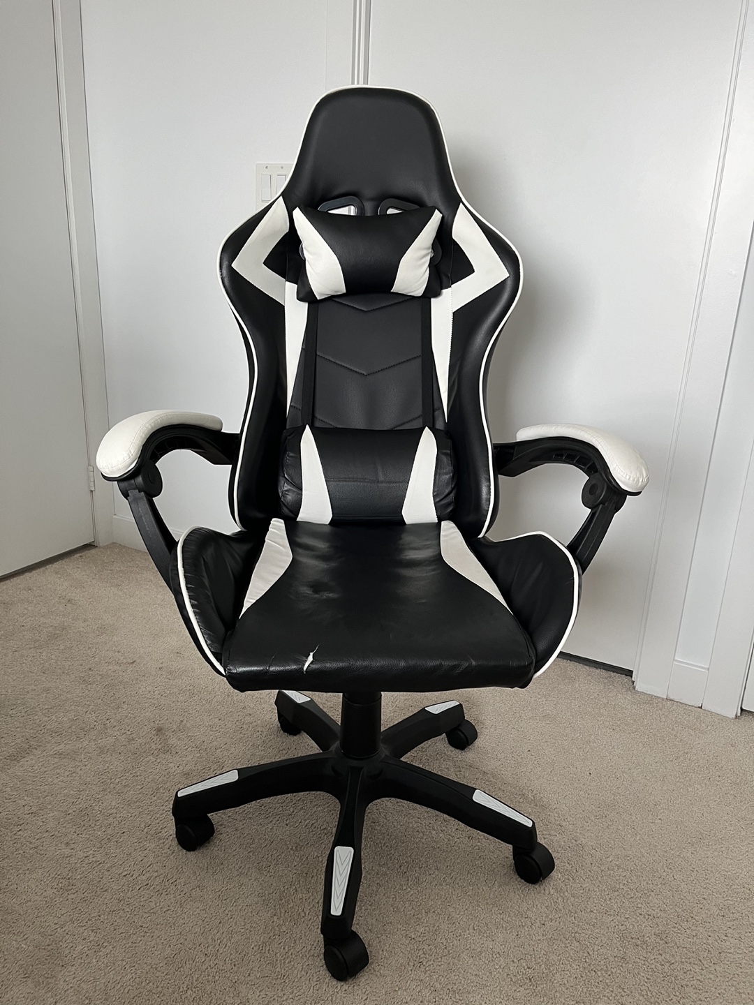 Black and White Gaming Chair
