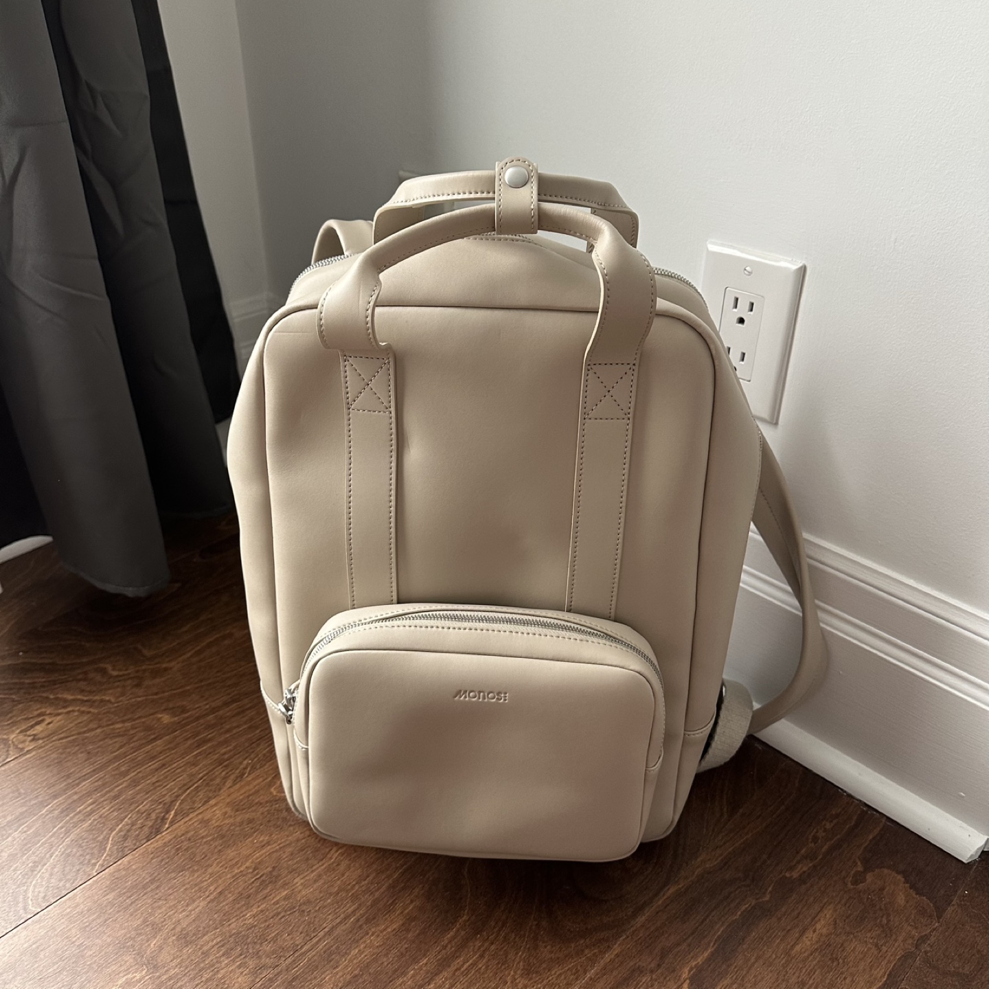 Monos Metro Backpack - Ivory Vegan Leather - photo 3
