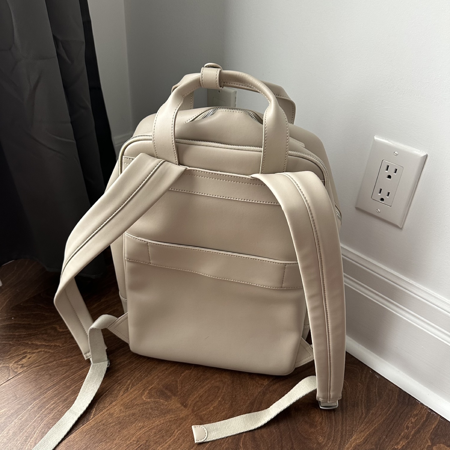 Monos Metro Backpack - Ivory Vegan Leather - photo 4