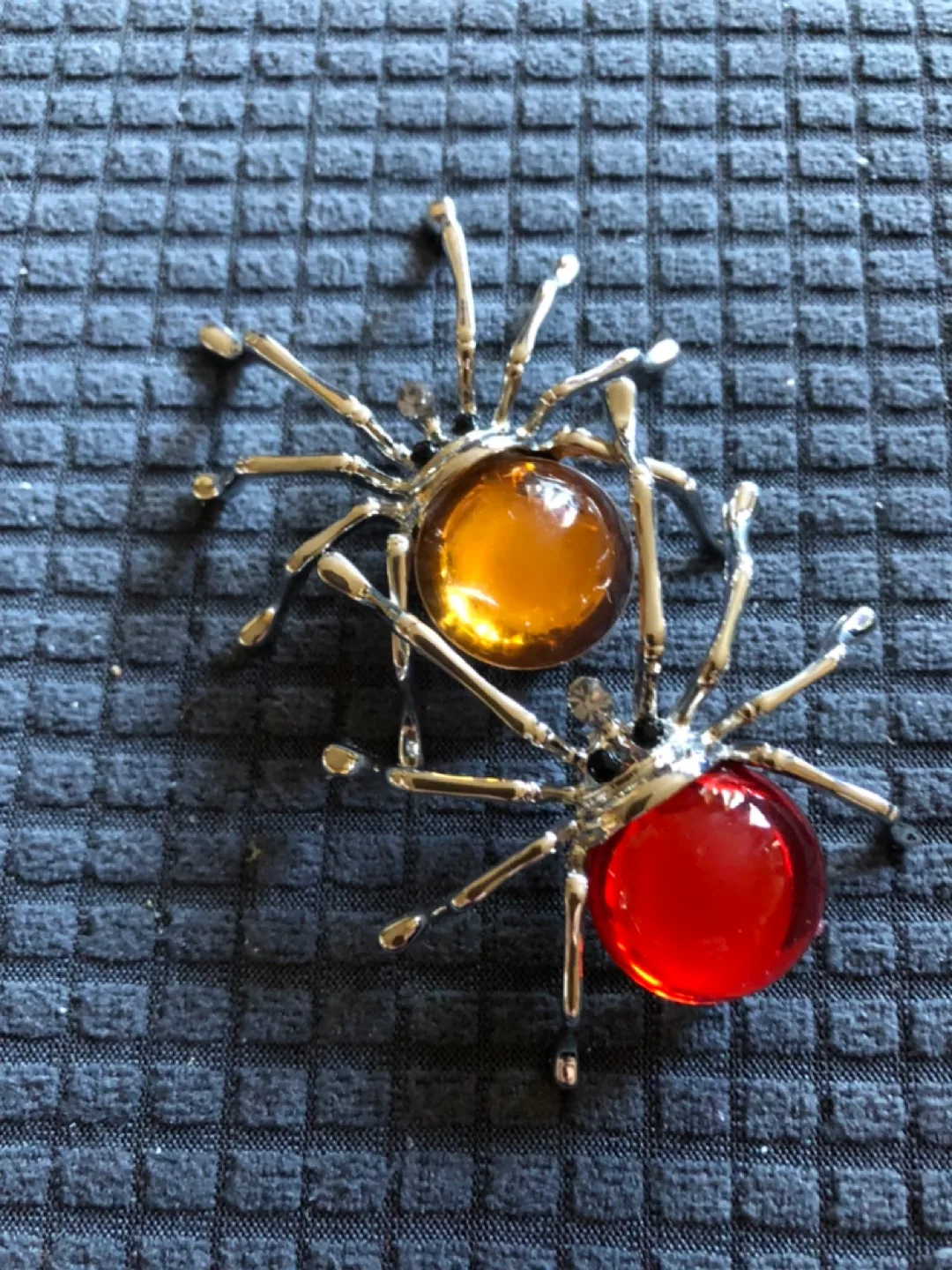 Pair of colourful Spider Brooches… image indicator(3)