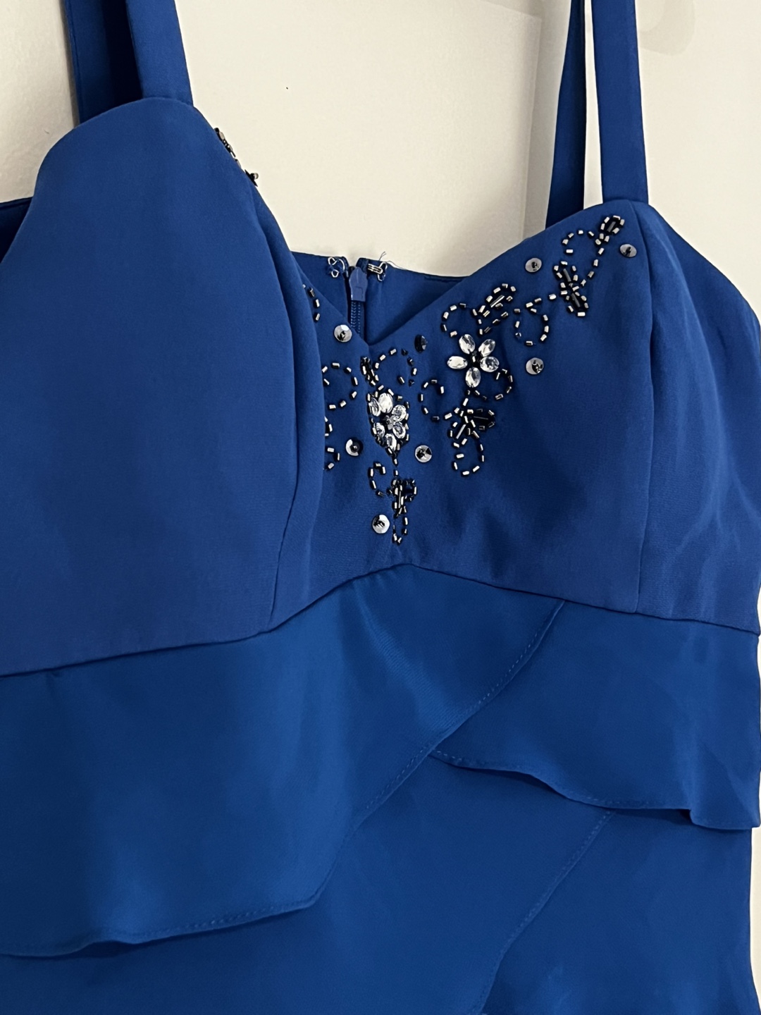 Royal Blue Layered Dress, Size 12 - photo 3