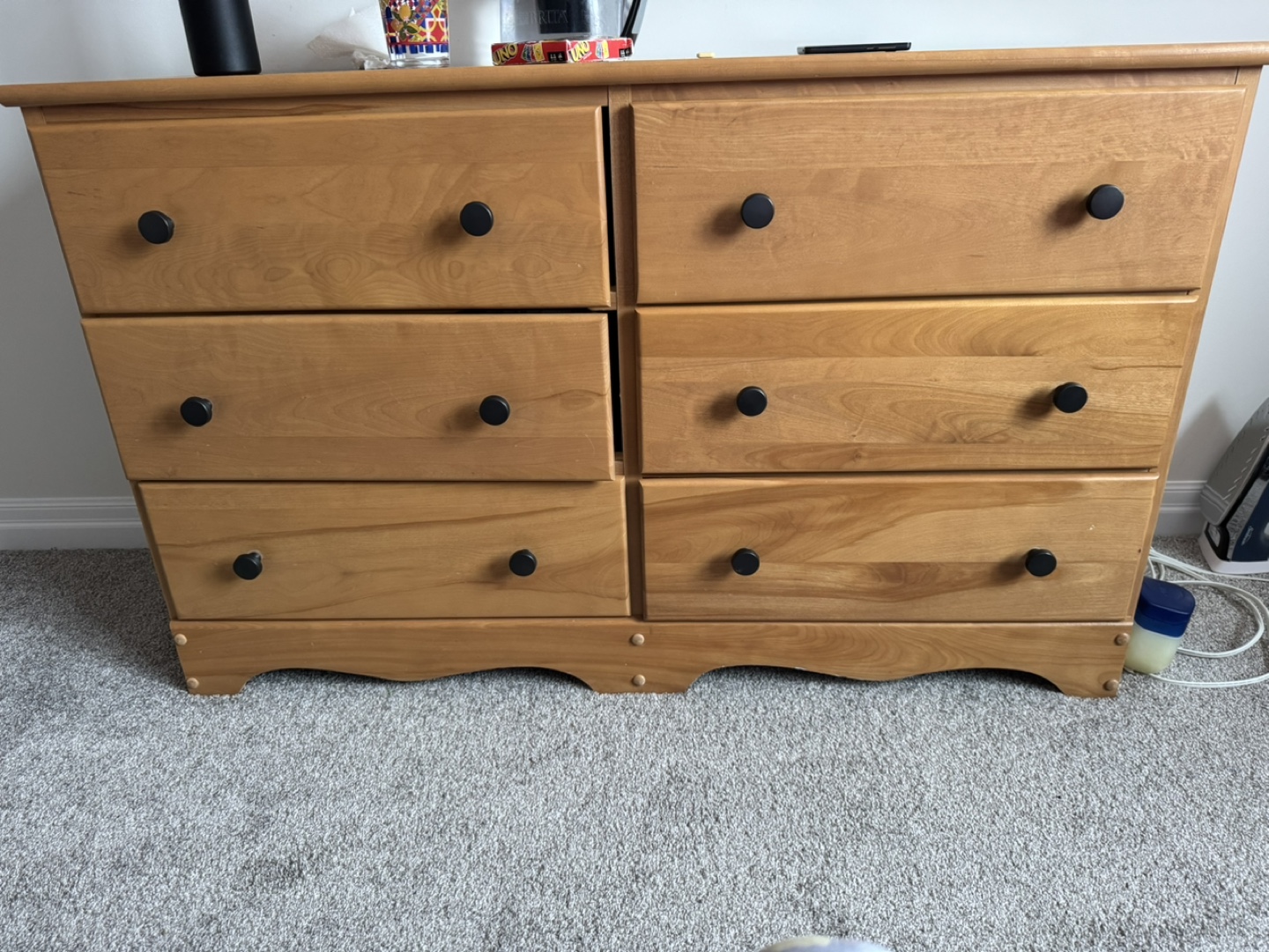 Six-Drawer Wooden Dresser