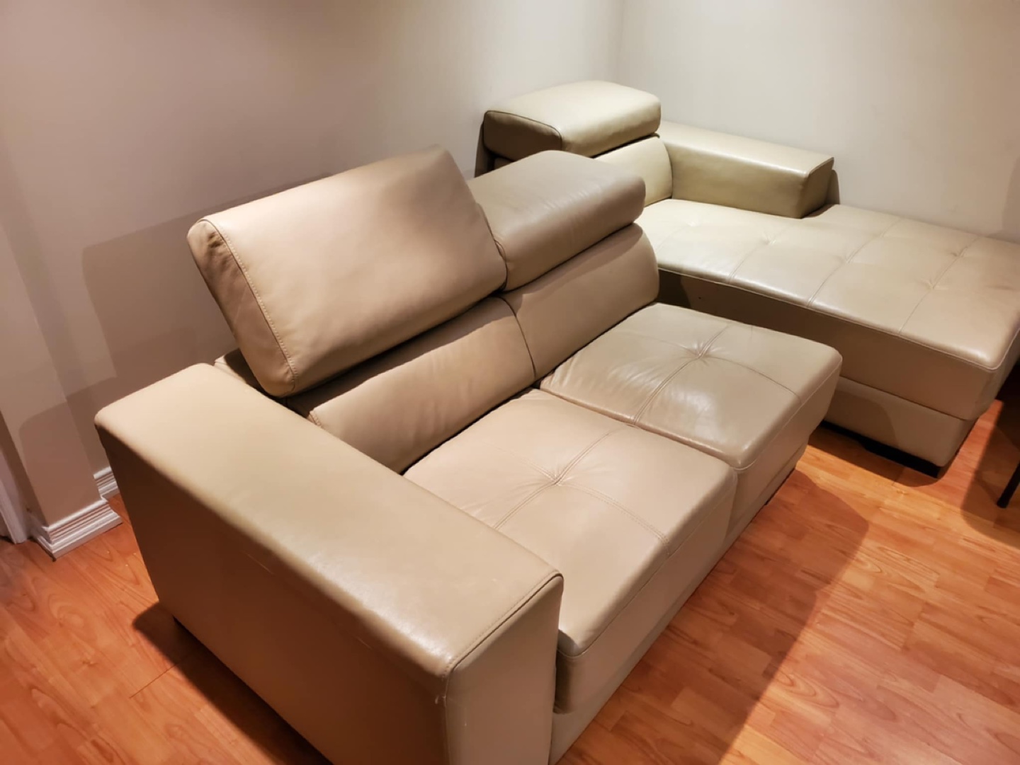 Leather Corner Sofa - photo 3