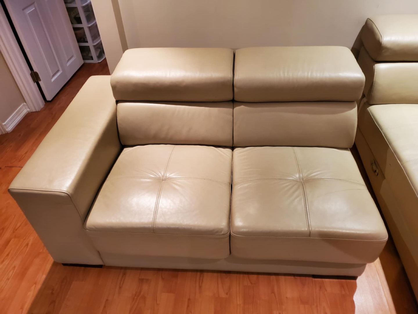Leather Corner Sofa - photo 5