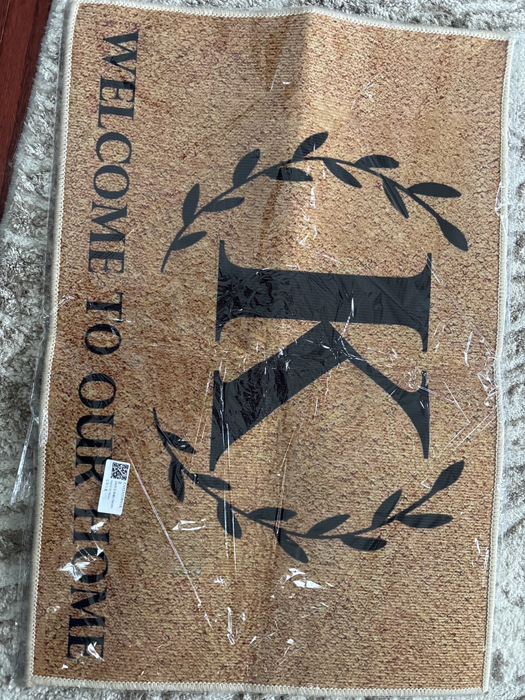 Welcome Home Doormat - Initial K