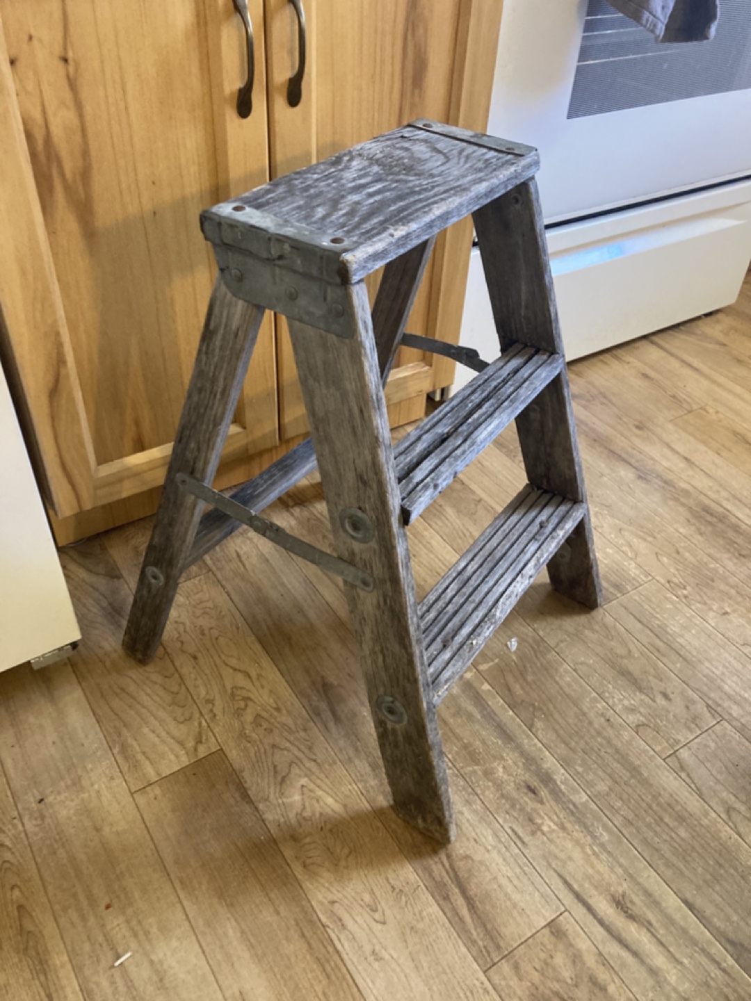 Vintage Wooden Step Ladder - photo 2