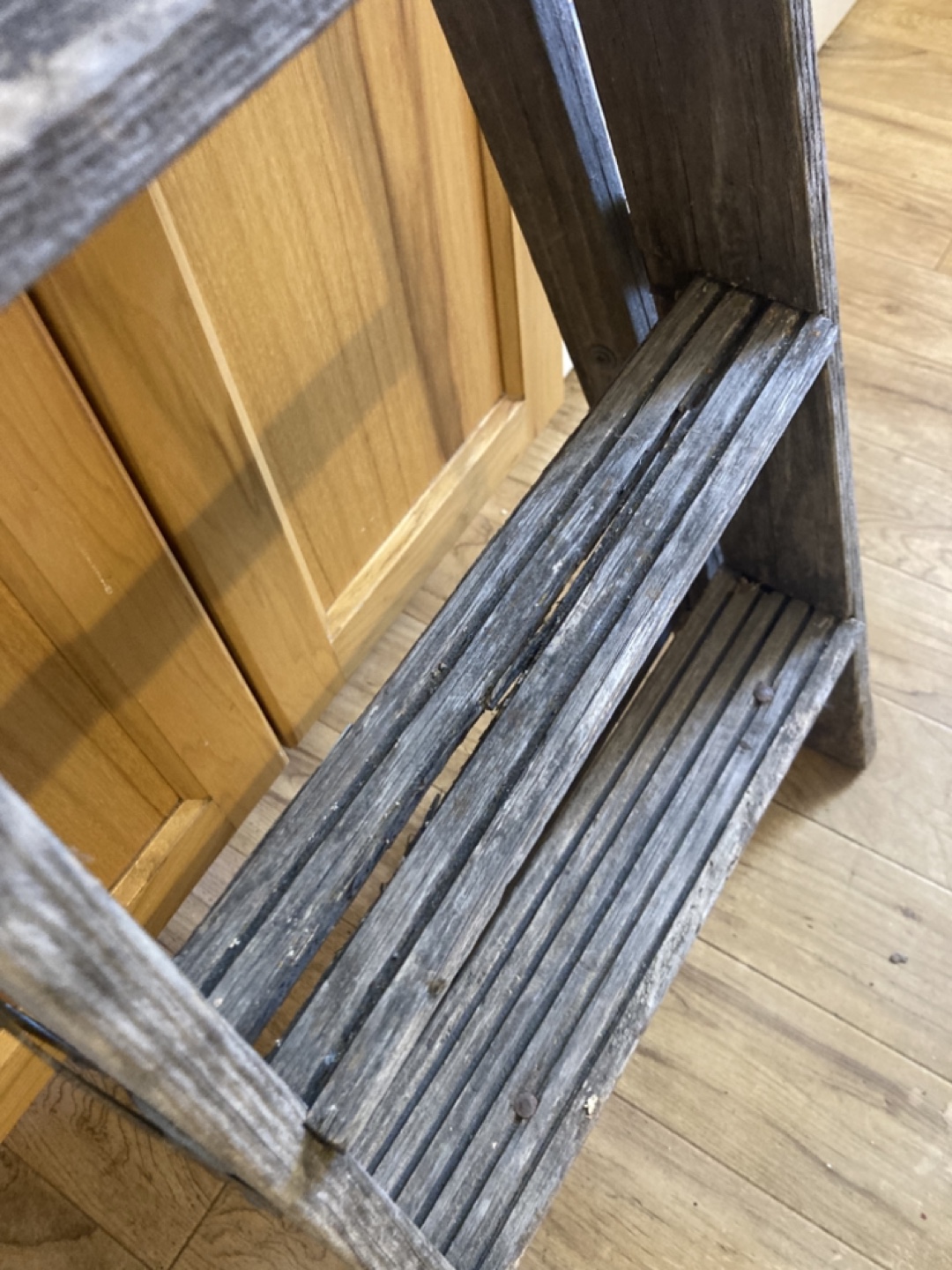 Vintage Wooden Step Ladder - photo 5