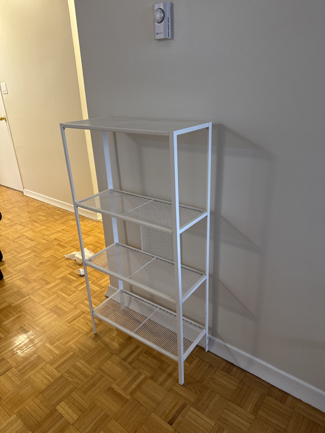White Metal Shelving Unit - Four Shelves - photo 5