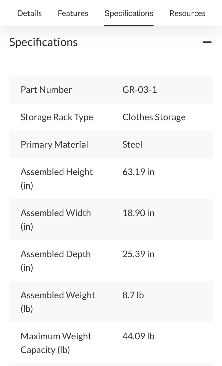 Wardrobe Rack image indicator(3)