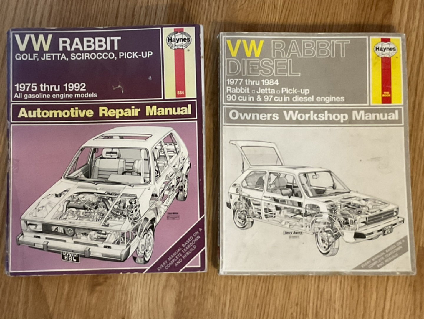VW RABBIT DIESEL & GAS HAYNES MANUALS