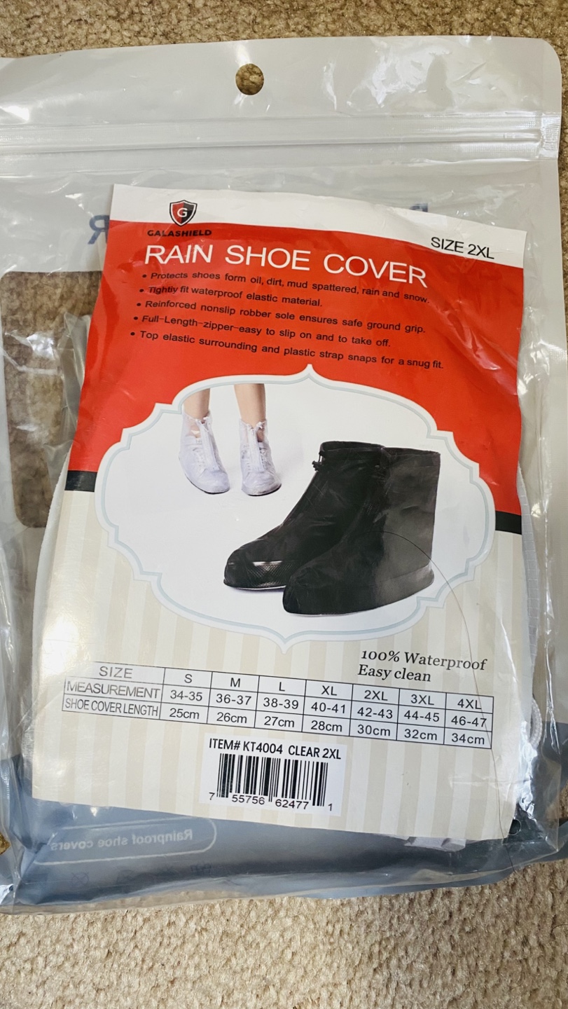 Reusable Rain Shoe Covers - Size 2XL